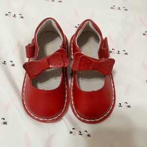 NWOT 5 L’Amour Red Bow Toddler Girl Mary Jane